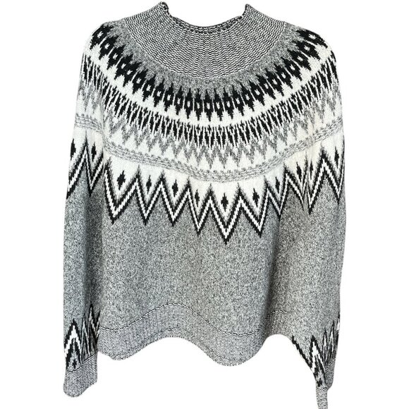 Old Navy Womens Icelandic Fair Isle Cropped Sweater Size XXL Cabincore Ski Lodge - Picture 1 of 8